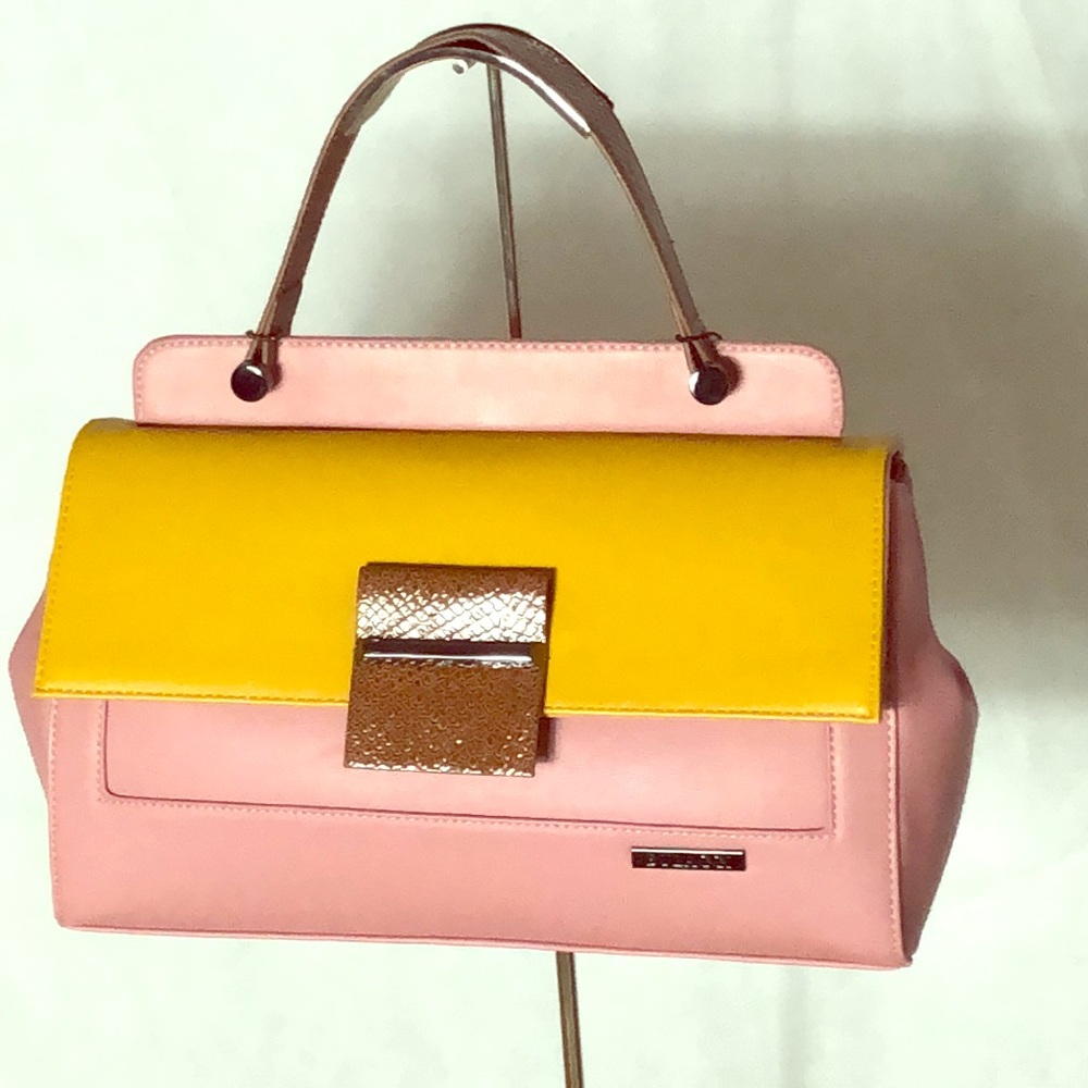 Pink and yellow Bulaggi handbag